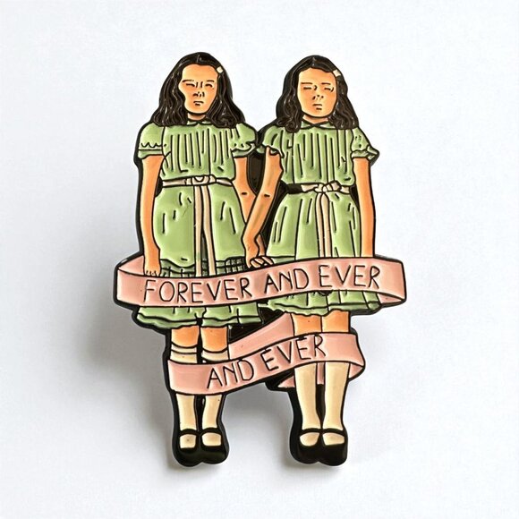 FOREVER AND EVER Grady Twins Shining Enamel Pin NEW NWOT - Picture 1 of 4